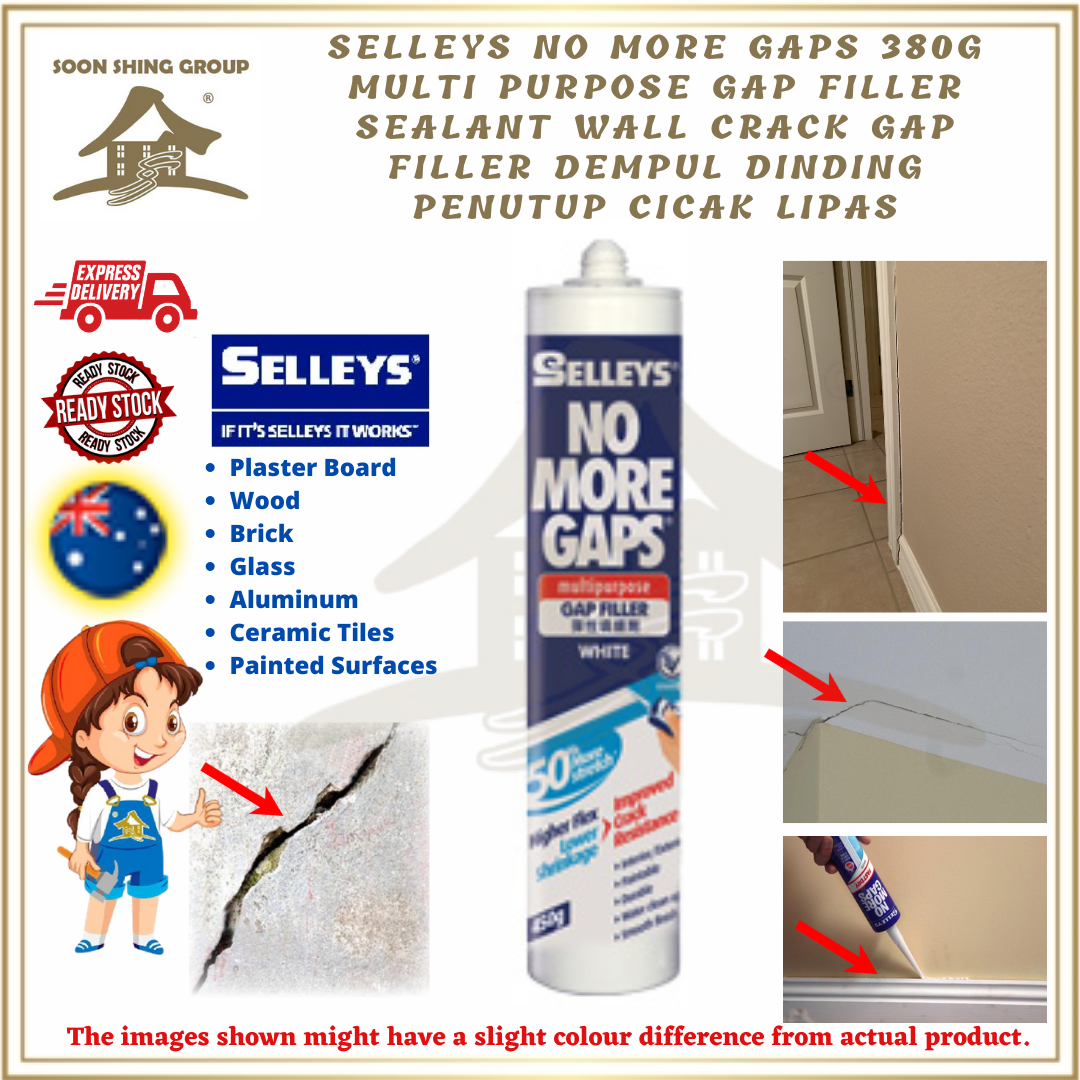 Selleys No More Gaps 380g Multi Purpose Gap Filler Sealant Wall Crack Gap Filler Dempul Dinding
